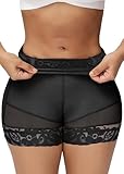SHAPSHE Fajas Colombianas Levanta Cola Y Cadera Seamless Stomach Shapewear Underwear Tummy Control Booty Lifting Shapewear Waist Slimmer Butt Shaper Curvy Faja Shorts Black