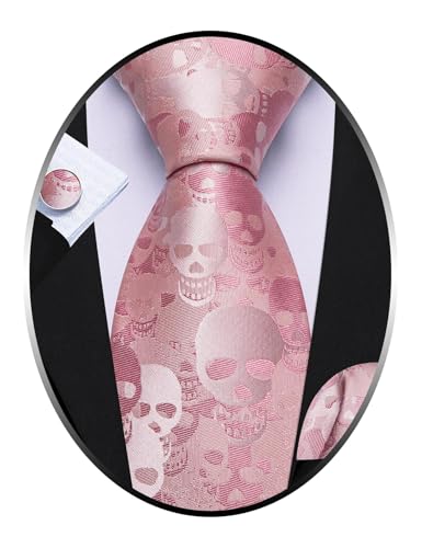Barry.Wang Man Tie Sets Skull Animal 63
