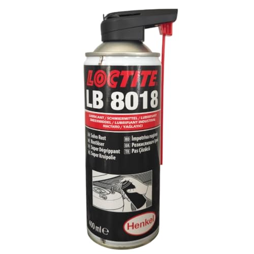 LOCTITE® LB 8018 400 ml Aérosol – Huile pénétrante transparente pour élimination de la rouille et lubrification