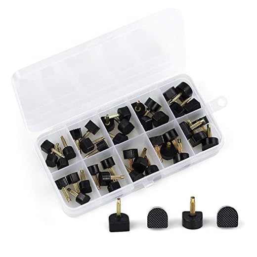 Heel Tips Caps Replacement Kit, Black Taps Caps Replacement Repair, U-Shape Dowels 20 Pairs Nail Pin 2.5mm 3.0mm with Size 8 * 8mm 9 * 9mm 10 * 10mm 11 * 11mm 12 * 12mm