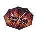 KAAVIYO Flame Dices Art Umbrella Windproof Automatic Foldable Umbrells Auto Open Close for Men Women Kids