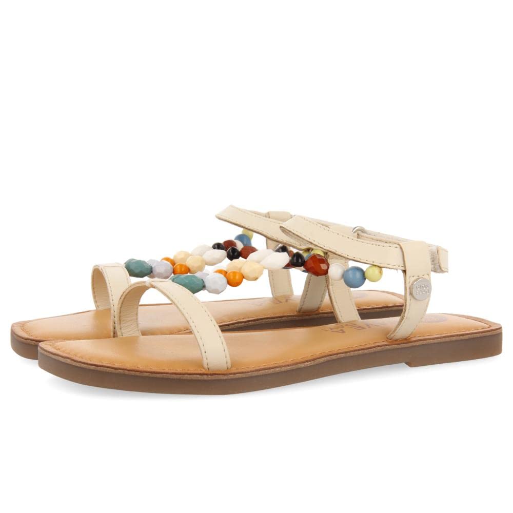 GIOSEPPO Croze Sandal, Ivory White, 4 UK