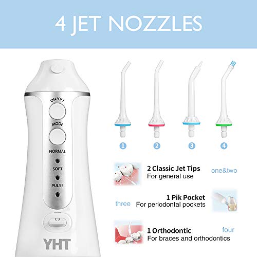 image for YHT Power Cordless Dental Flossers, Portable Rechargeable Dental Oral 