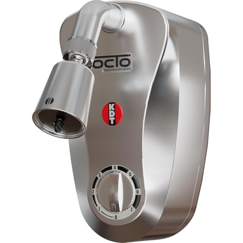 Ducha Elétrica KDT Octo 8T 8800W 220V 8 Temperaturas Silenciosa Chuveiro Prata