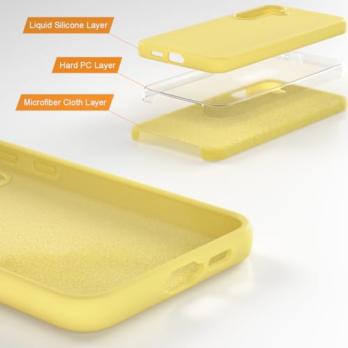 Coque Samsung S25 jaune silicone mince protection 5G