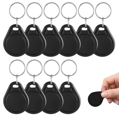 10 Pièces Badge RFID, Badge Immeuble NFC, éQuipés d'une Puce Ntag 215 Programmable — 540 Octets d'Espace de Stockage, Adaptés aux Commandes Rapides, à La Domotique et à Diverses Applications