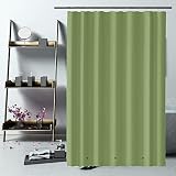 Green Shower Curtain Liner 72 x 72, Non-Toxic Odor Free Plastic Waterproof 4G Lightweight Shower Lin