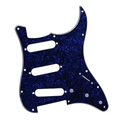FLEOR SSS Pickguard Backplate 50/52/52 mm Boutons de contrôle 2T1V Pointe pour guitare Stratocaster, Blue Pearl - Les Beatles, Paul McCartney, John Lennon, RIngo Starr, George Harrison FLEOR SSS Pickguard Backplate 50/52/52 mm Boutons de contrôle 2T1V Pointe pour guitare Stratocaster, Blue Pearl – Image 3