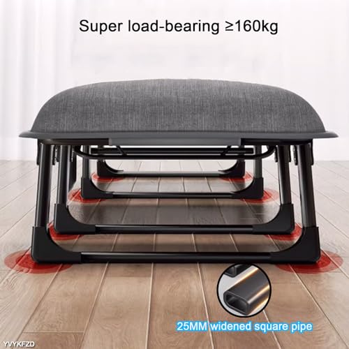 Lit de camping pliable robuste 4 positions avec appuie-tête intégré - 7