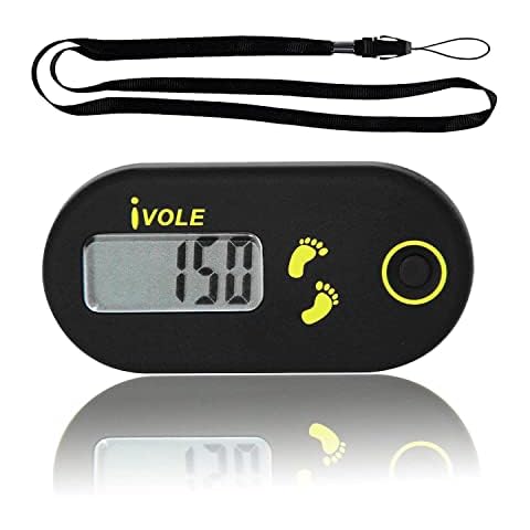 Mini Elektronischer Schrittzähler,Tragbar Digitaler Schrittzähler,3D Schrittzähler mit Clip,3D Digitale Schrittzähler,Elektronische Schrittzähler,für Gehen Laufen Wandern Sport Training Zubehör Cover