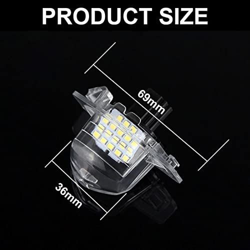 Luces de matrícula LED para viajes en coche con remolque lámparas blancas 6000k para Crosstour 2