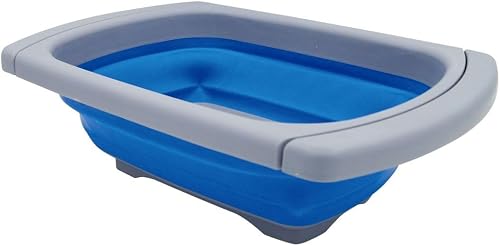 Leisure Quip Extendable Foldaway Washing Up Bowl Blue/Grey
