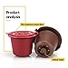 5 Pack Colorful espresso Reusable Capsules Durable Refillable Coffee Pods Compatible with Ne-spresso Machines (OriginalLine Compatible)