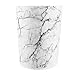Wastecan, Marble White 5 Gallon