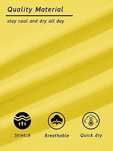 Tacvasen Upf 50 Tank Top Men Men Yellow Sleevelss Shirts Mens Tank Top Undershirt Men's Tank Tops Beach Sleeveless T Shirts For Men #TOP6