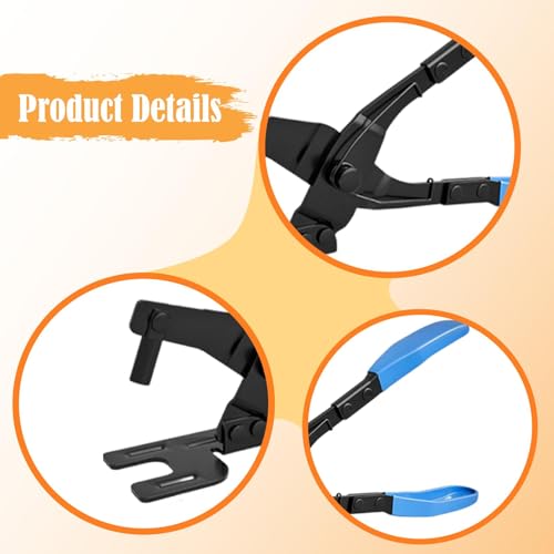 Alicates para escapes: extractor de soportes con mango ergonómico azul 2