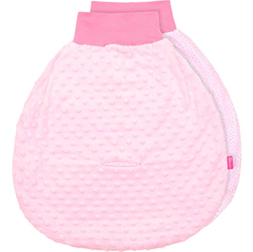 Be Mammy Baby Pucksack Strampelsack Schlafsack Autositz aus Baumwolle mit breitem Bund BE20-136 (Rosa/1922_18)