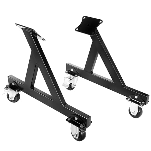Colinktool LS Engine Stand Compatible with GM Chevy V8 LSx,Heavy-Duty Steel with Compact Design for Easy Storage and Move, Support for Complete Engines and Transmissions, Black-2Pack by Colinktool - Used condition - US$60.27