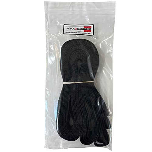 1" Tubular Nylon Webbing (22.5')-Black #TOP6