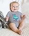 Kreleurs Someone In Texas Loves Me Baby Girls Boys Bodysuit Newborn Short Sleeve Romper Infant Cotton Clothes Grey 6-9M