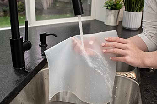Gasare, Silicone Placemats For Dining Table, Kids Placemats, Table Mats, Nonslip, Washable, Heat Resistant, Flexible, 20% Thicker, 16" X 12" X 1.1Mm, Set Of 4, Translucent-Opaque #TOP3
