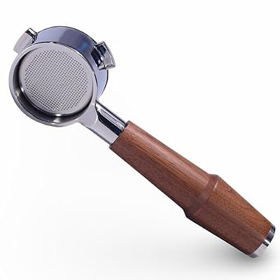 KNODOS Walnut Bottomless Portafilter 54mm for Breville Barista Express, Pro, Touch, Bambino Plus | Premium Naked Portafilter | Fits BES870XL, BES878, BES880 | Includes 18–21g Filter Basket