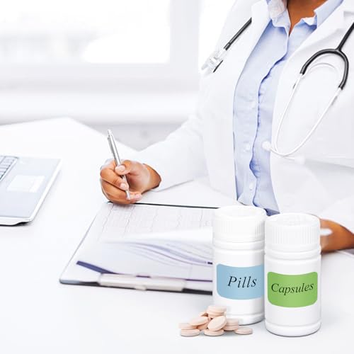 Image of 8 Packs 120cc Child-Proof Plastic Pill Bottle, Empty Medicine Bottle with Child-Resistant Cap, Food Grade Container for Chemicals, Liquids, Powders, and Candy