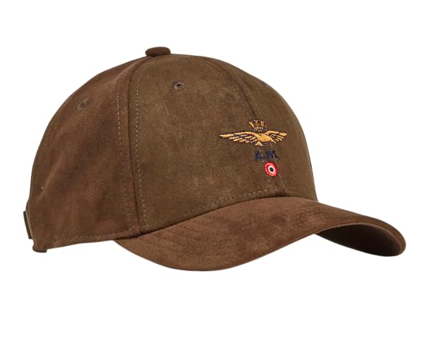 Aeronautica Militare Cappellino Uomo Effetto Suede Con Logo HA1229UCT04237 Colore Mud