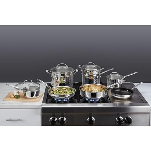 Image of Cuisinart Chef's Classic Stainless Cookware 13-Piece Set, 77-13
