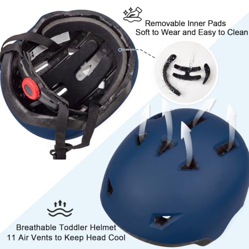 Image of Toddler Helmet, Adjustable Kids Bike Helmet for Ages 1-3-8