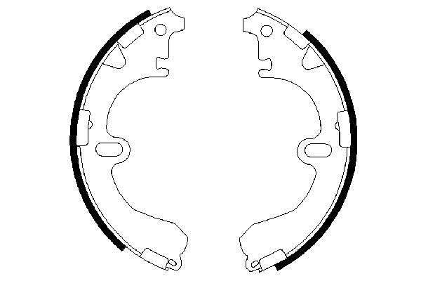 Bosch Fren Balatası Pabuçlu Arka Toyota Corolla 1.6 92-97, Cotolla 2.0 D 92-97, Corolla Liftback 1.4 97-99, Liftback 2.0 D 97-00 986487422 BS672