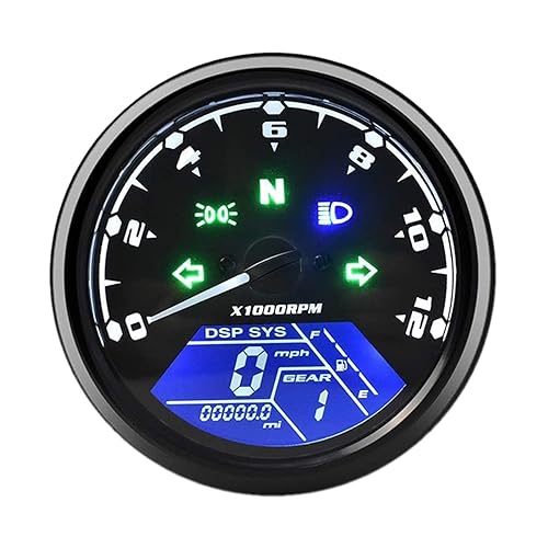 Amazon.co.jp: スピードメーター デジタルオートバイゲージパネル