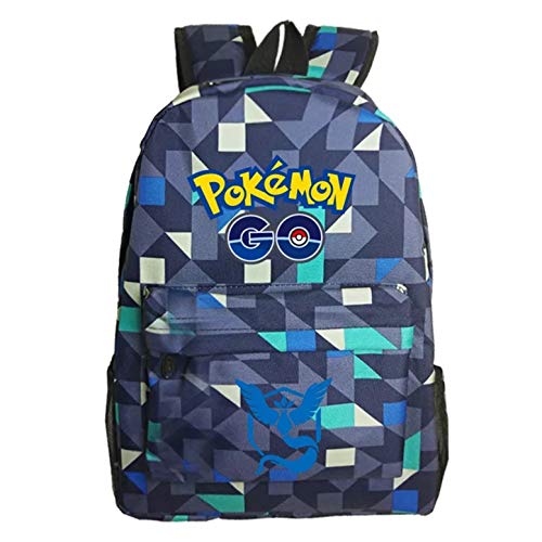 Kids Cartoon Pokemon Backpack School Rucksack Backpack for Boys Girls One Size