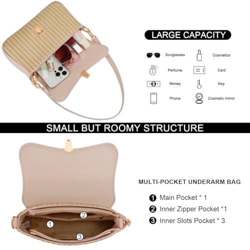 Image of KKXIU Small Shoulder Bag for Women Cute Hobo Handbags Mini Clutch Purses