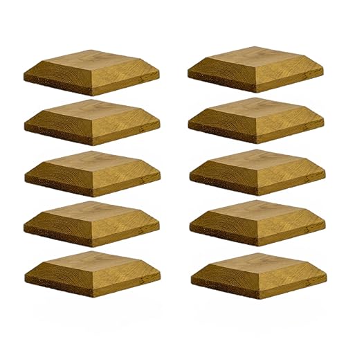 Timber Fence Post Cap, Green Pack of 10, 3x3" | 75x75mm Post