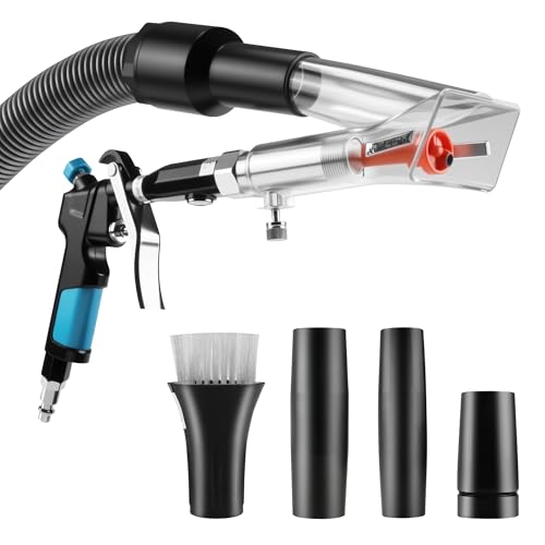 GOCCIDA 2in1 Car Interior Detailing Air Blow Gun & vacunm Gun,Multi-Purpose Cleaning Gun Detachable Sprinkler Head for Automotive Detailing, Carpet, Upholstery, Surface Cleaning