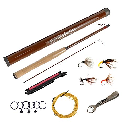 Aventik Z Tenkara Rods Pro IM12 Nano 6:4 Action 5 Most Used Sizes All Water Conditions Quality Carbon Tube Packing, Extra Spare Sections Included, Tenkara Fly Rods&Combo (Combo 11'0'' 10sec(Standard))