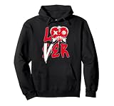 Red Loser Lover Pink Drip Heart Matching Tee For Men Women Pullover Hoodie