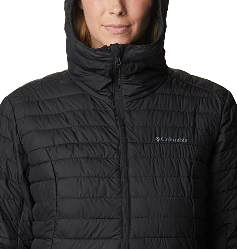 Columbia Silver Falls Hooded Jacket, Steppjacke mit Kapuze für Damen, Black, Größe S – Ansicht 5
