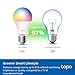 TP-Link Tapo Smart Light Bulbs, 1100 Lumens High Brightness (75W Equivalent), Matter-Certified, 16M Colors WiFi Light Bulb, Dimmable, Works w/Siri, Alexa & Google Home, A19 E26, Tapo L535E(2-Pack)