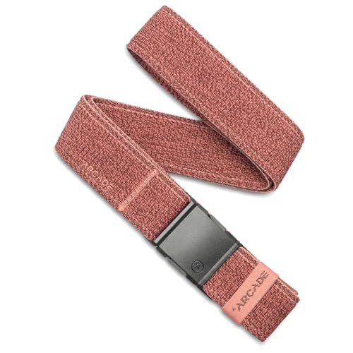 Arcade Belts A2 Unisex Adventure Belt: Heavy Duty Stretch, Metal Free Buckle, Atlas - Heather Velvet, Standard (Up to 40); 1.5 Wide