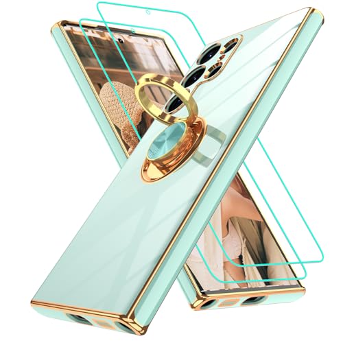 Coque Samsung S22 Ultra chic et antichoc aux finitions dorées