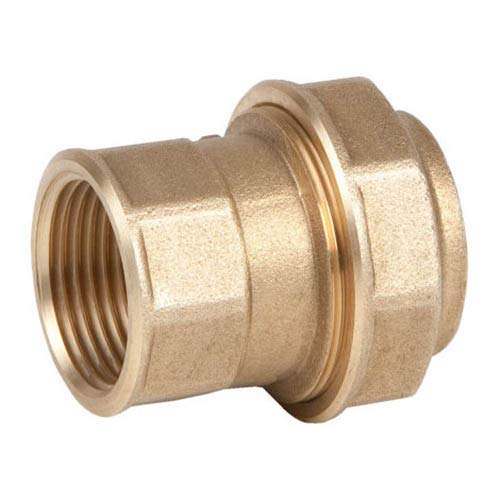 Raccordo dritto femmina ottone per tubo in