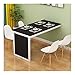 Składany stół HUAHUA Składany stół na ścianie, tabela komputerowa, stół dziecięcy, stół kuchenny, czarny (Color : Style 1, Size : 80x60x75cm)
