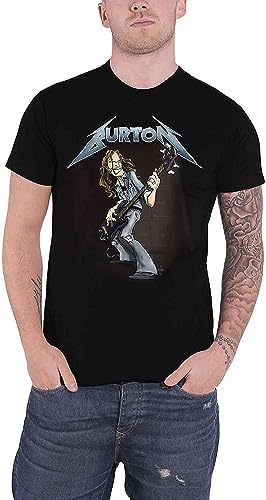Burton, Cliff Squindo Stack Men T-Shirt Black, 100% Cotton, Regular (Large)