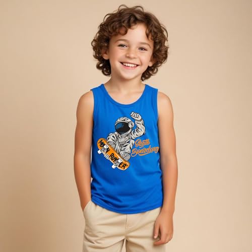 Image of minicult Cotton Kids Vest with Mickey and Friends Character Prints(Pack of 3)
