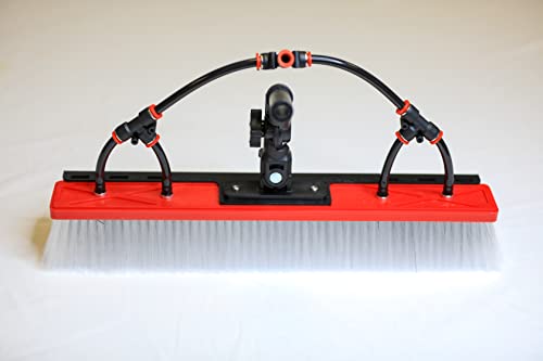 Tucker Alpha Hybrid Extra Large, Water Fed Boar And Nylon Bristle Brush With 4 Pencil Jets, For Window And Solar Panel Cleaning, By Rhg Products #TOP2