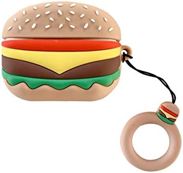 Amazon いいものプラス Airpods Pro ケース かわいい 韓国 ブランド キャラクター スヌーピー おしゃれ 人気 カバー 充電 ディズニー ナイキ カラビナ 防水 防塵 シリコン 盗難防止 マーベル おもしろ ユニーク Airpods Pro用 ハンバーガー いいものプラス