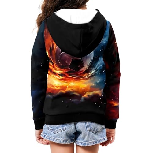 Image of Coloranimal Unisex Girls Boys Long Sleeve Casual Hoodies & Sweatshirts Tops Kids Zip Up Jacket Coat Age 6-16 Year