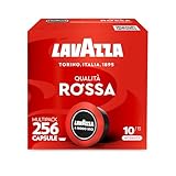 Lavazza A Modo Mio Qualità Rossa, 256 Capsule Caffè, per un Espresso con Note Aromatiche di Cioccolato e Frutta Secca, Arabica e Robusta, Intensità 10/13, Tostatura Media, 16 Confezioni da 16 Capsule